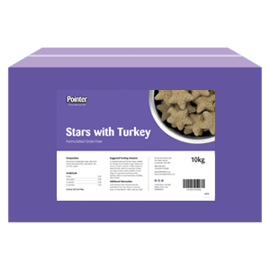 Pointer grain free stars with turkey10kg
