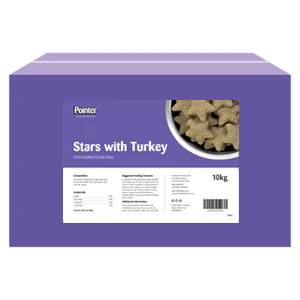 Pointer grain free stars with turkey10kg