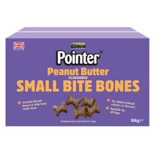 Pointer Peanut Butter Flavoured Small Bite Bones Dog Treats