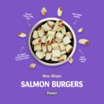 Salmon burgers social media post